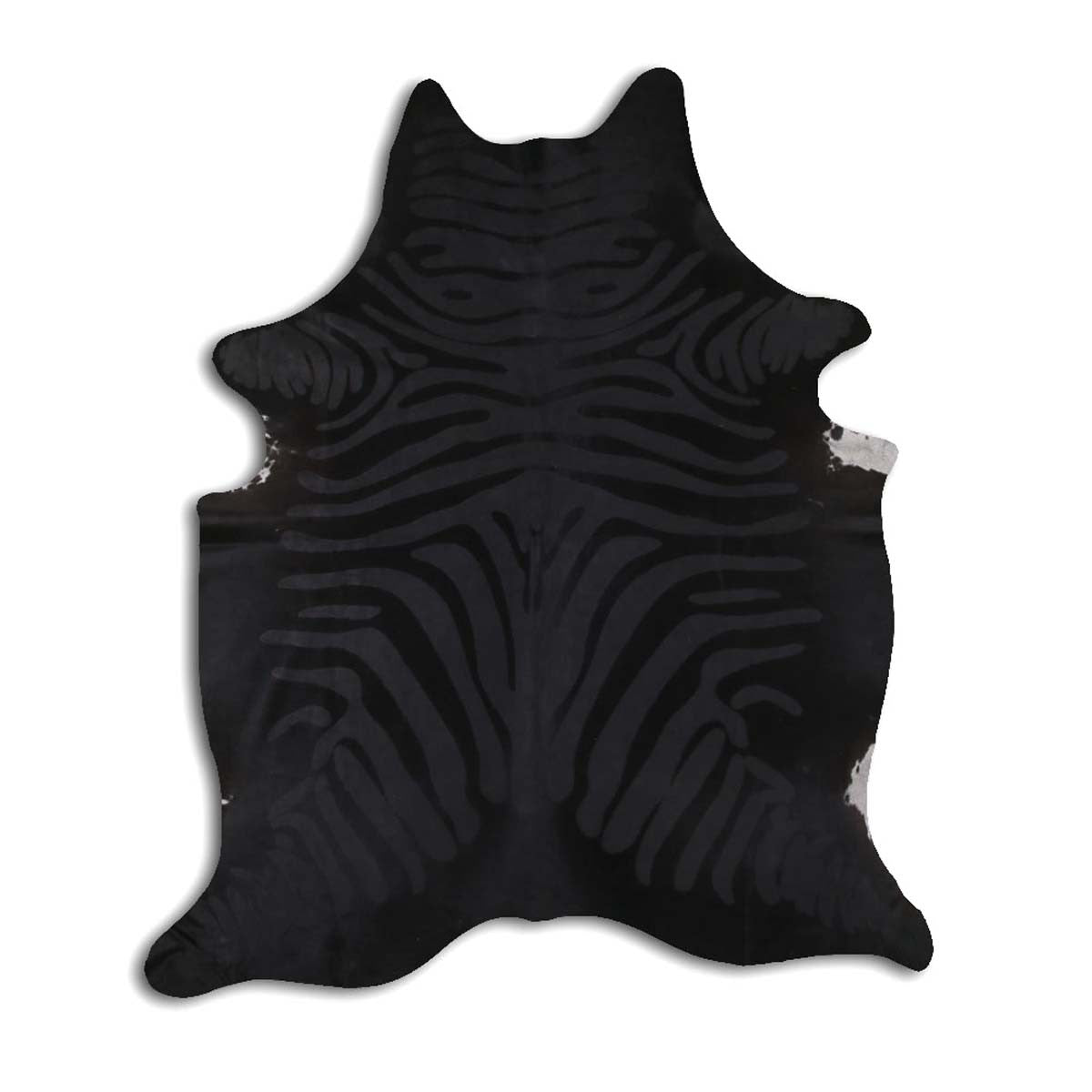 Black Zebra Cowhide Rugs