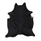 Black Zebra Cowhide Rugs