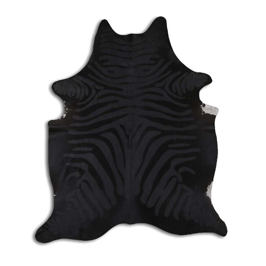 Black Zebra Cowhide Rugs