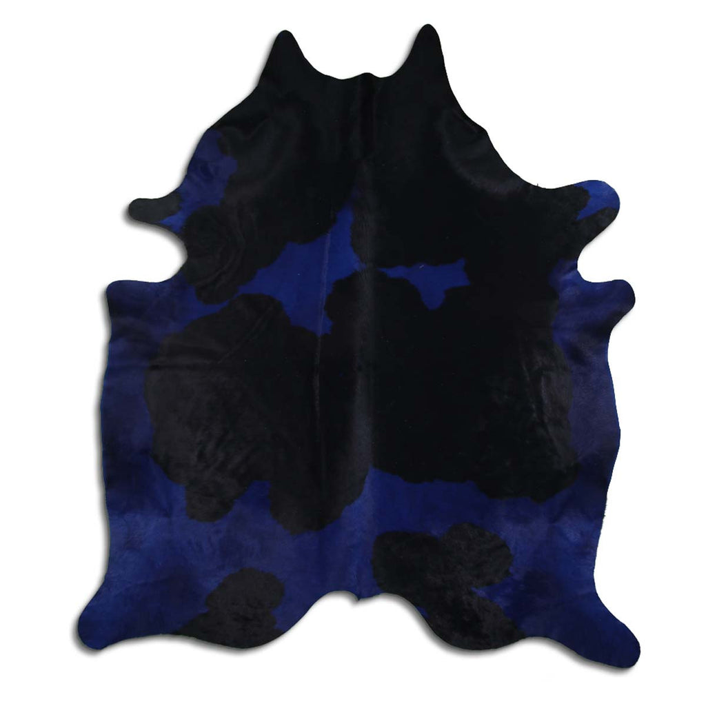 Blue & Black Cowhide Rugs