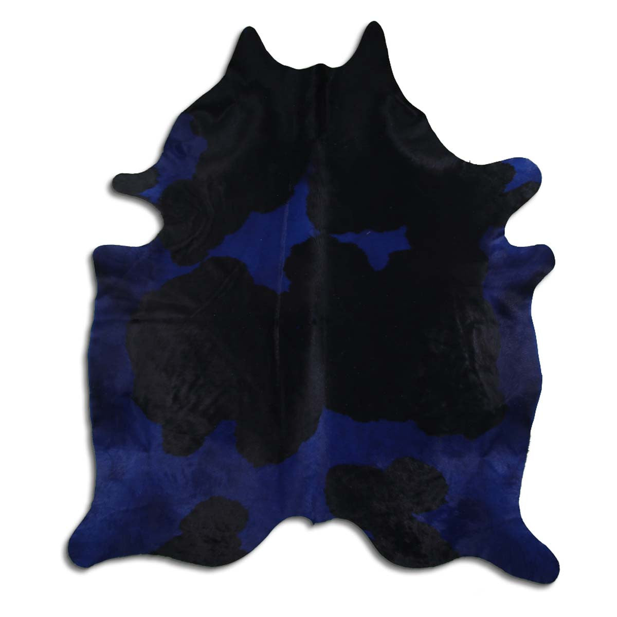 Blue & Black Cowhide Rugs