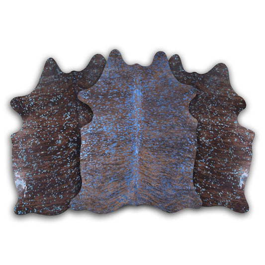 Blue Specked Brindle Cowhide Rugs