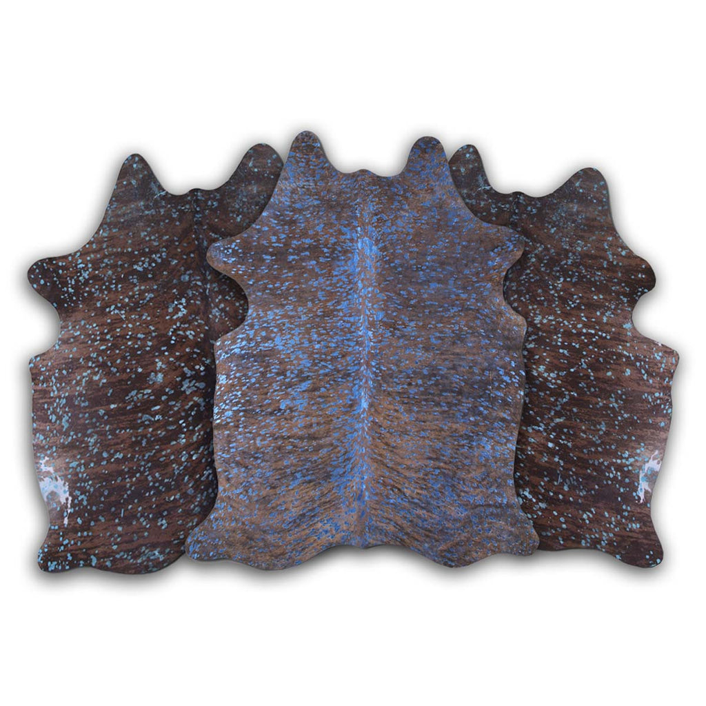 Blue Specked Brindle Cowhide Rugs