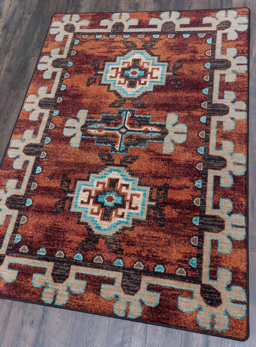 Bozeman Rust Rug - 5 x 8