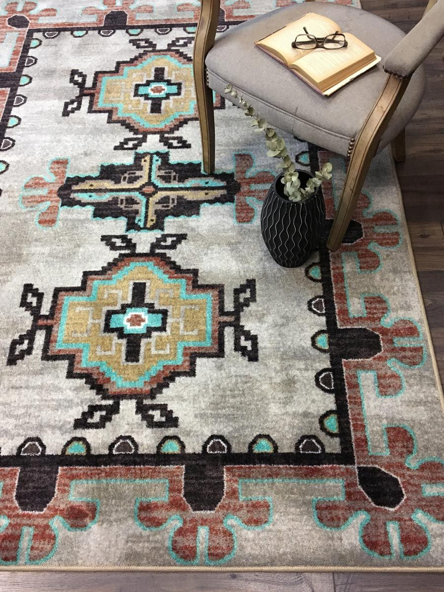 Bozeman Turquoise Rug Collection