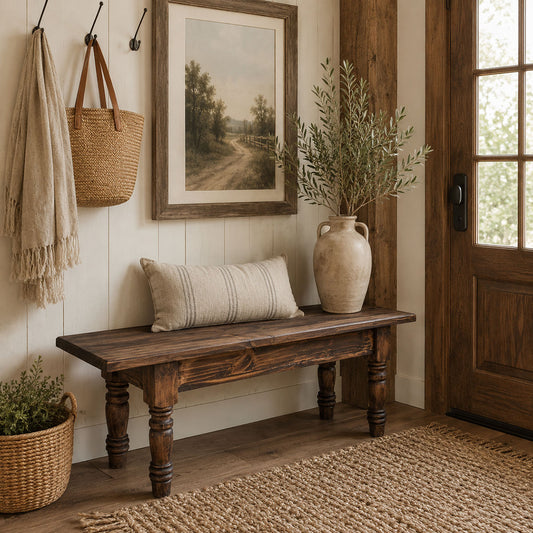 Brown Gathering Benches