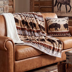 Buffalo Roam Plush Throw