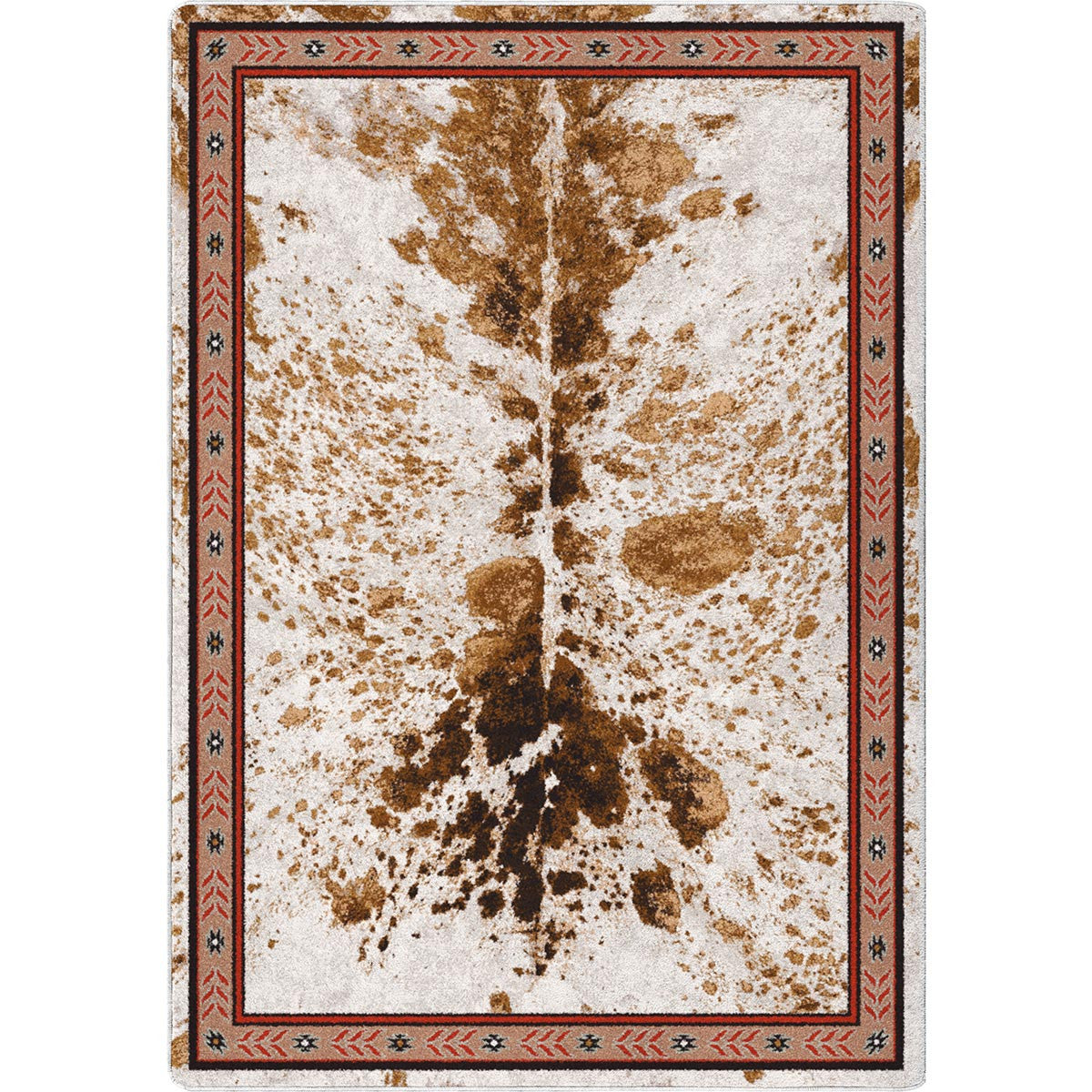 Cattle Drive Spotted Brindle Rug - 5 x 8