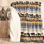 Cattle Pasture Plush Sherpa Pillow & Throw