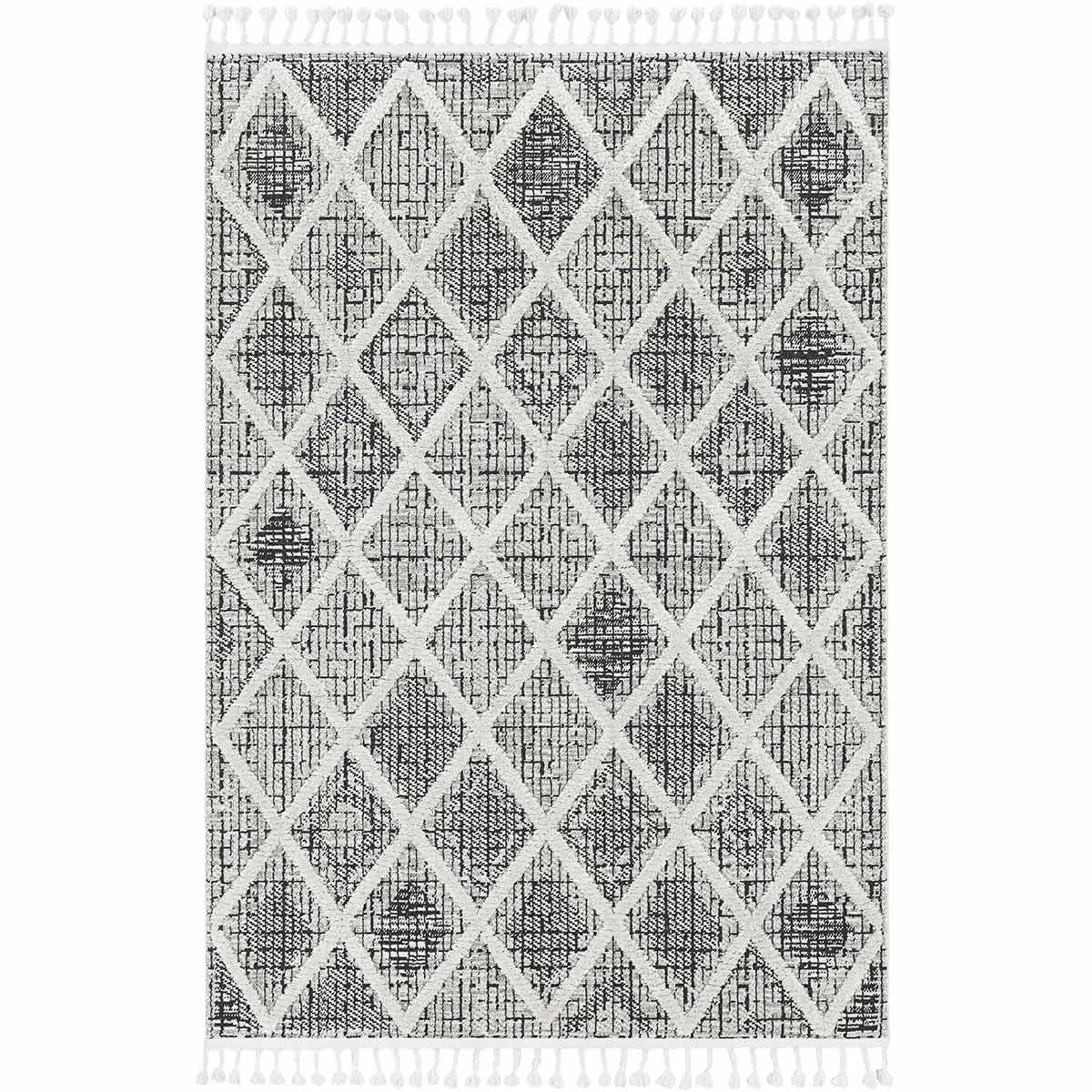 Charcoal Diamonds Rug Collection
