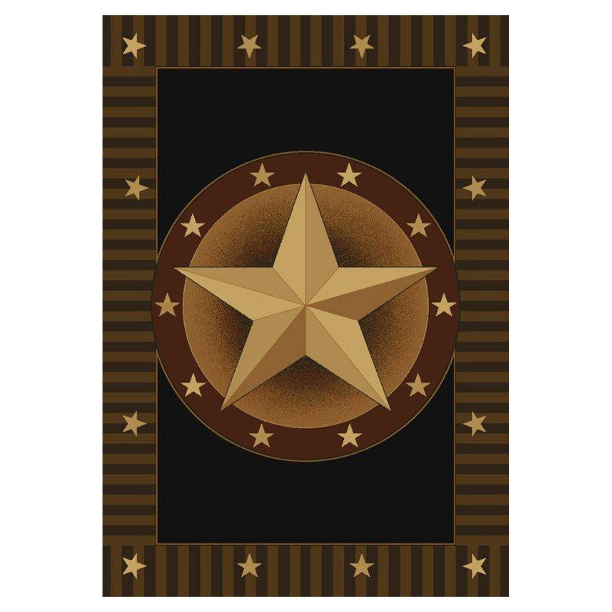 Circled Lone Star Rug Collection