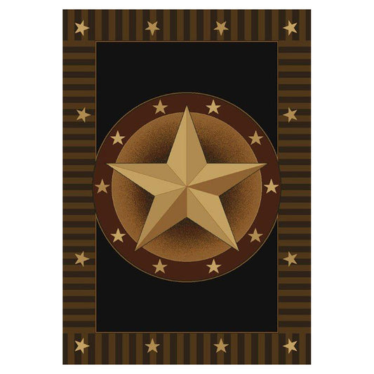 Circled Lone Star Rug Collection