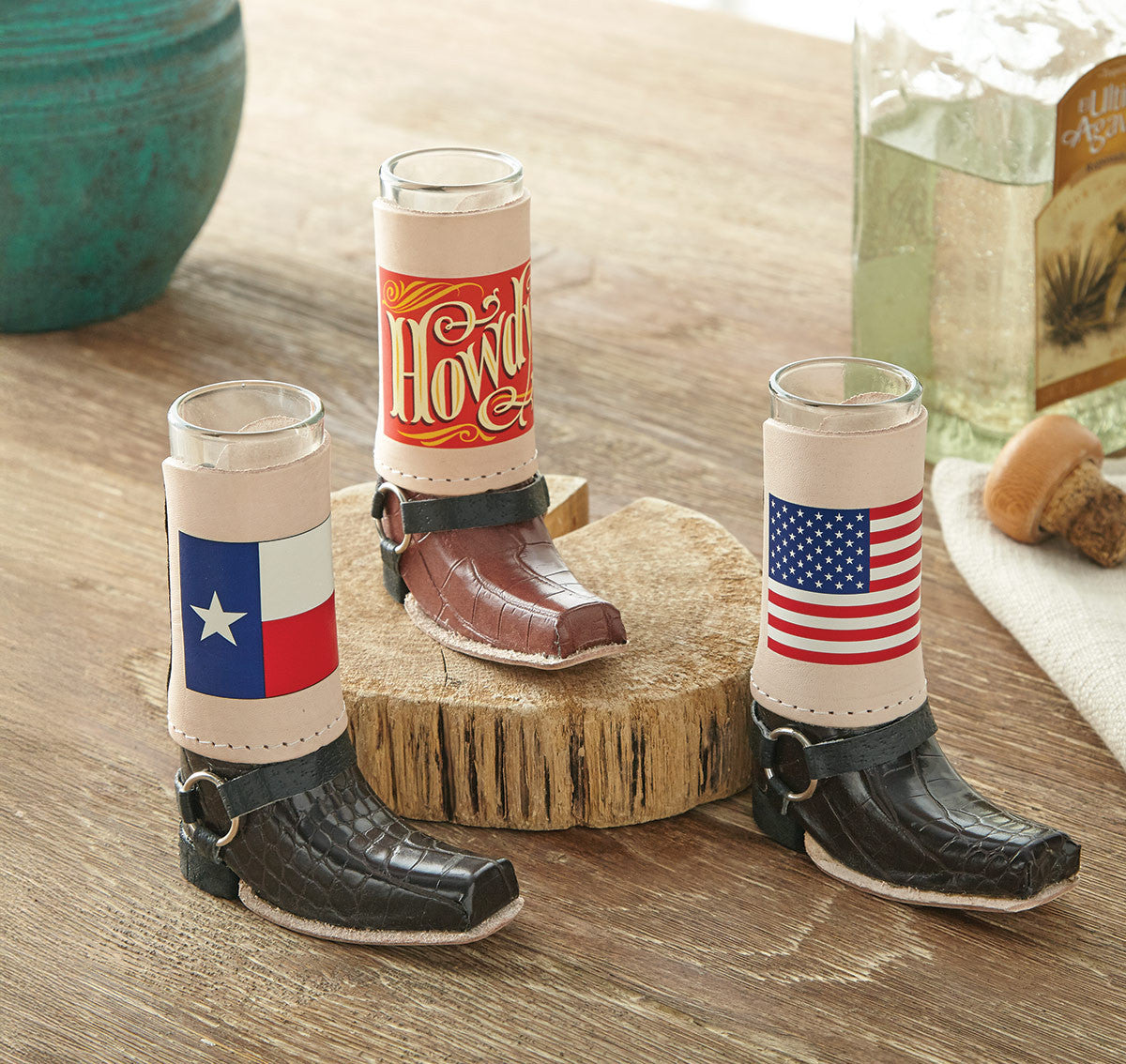 Cowboy Boots Shot Glasses