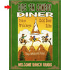 Cowboy Diner Personalized Signs