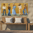 Cowgirl Style Outdoor Wall Art