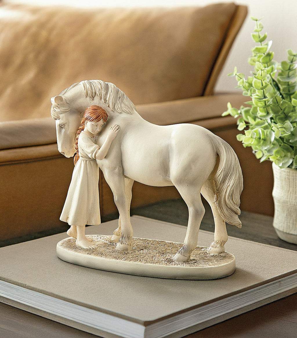 Cowgirl's First Horse Sculpture