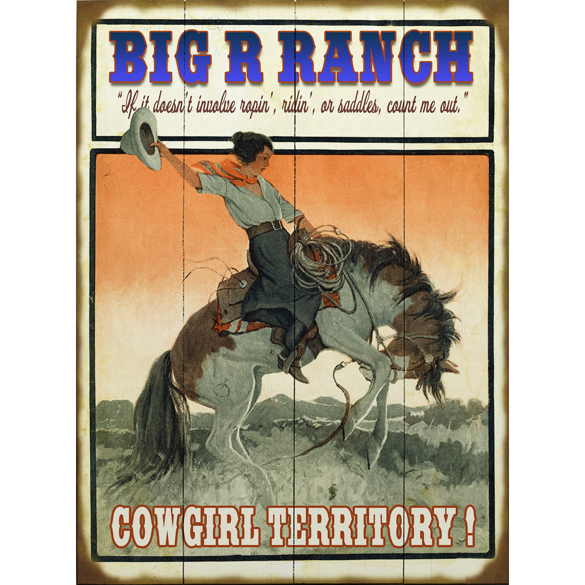 Cowgirls Rule Personalized Signs