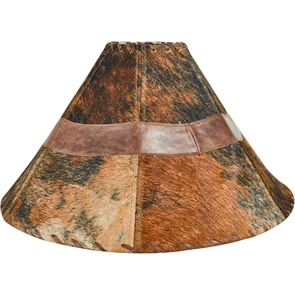 Cowhide Corset Lamp Shade - 22 Inch