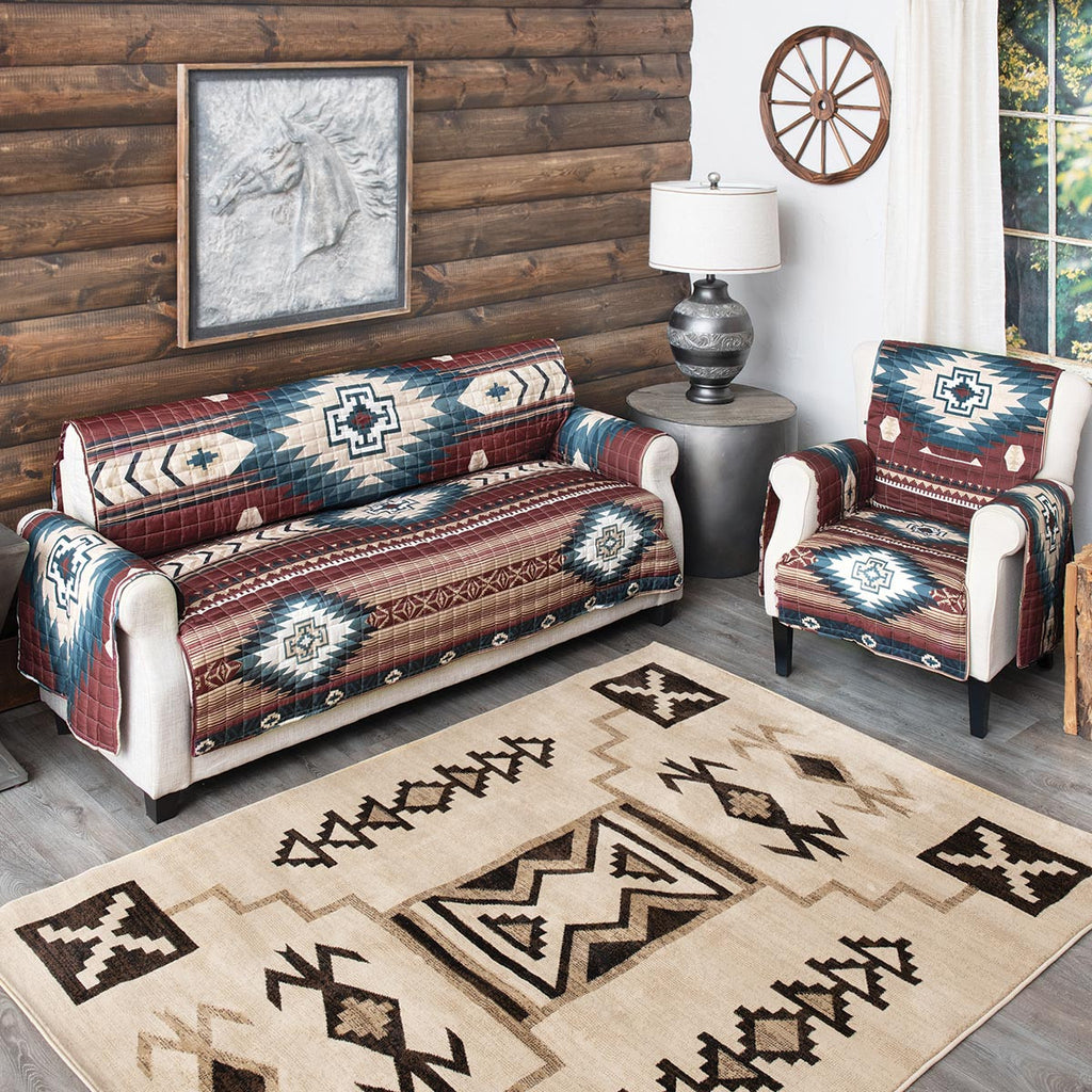 Crimson Durango Mesa Loveseat Cover