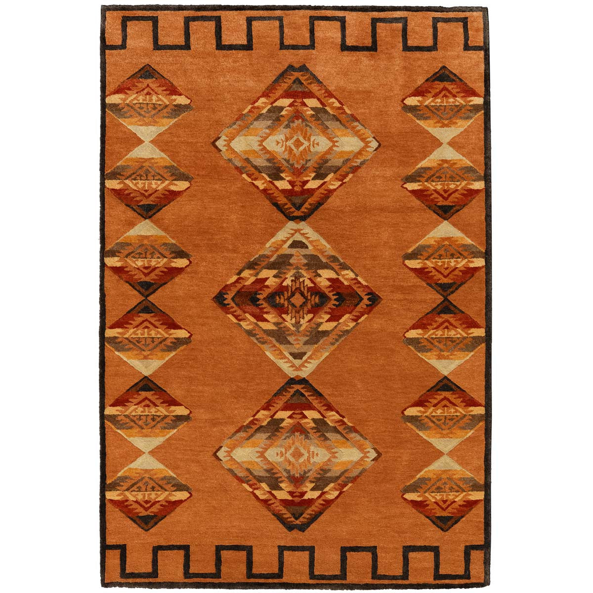 Desert Diamond Terra Cotta Rug Collection