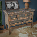 Desert Flower Black Cabinet