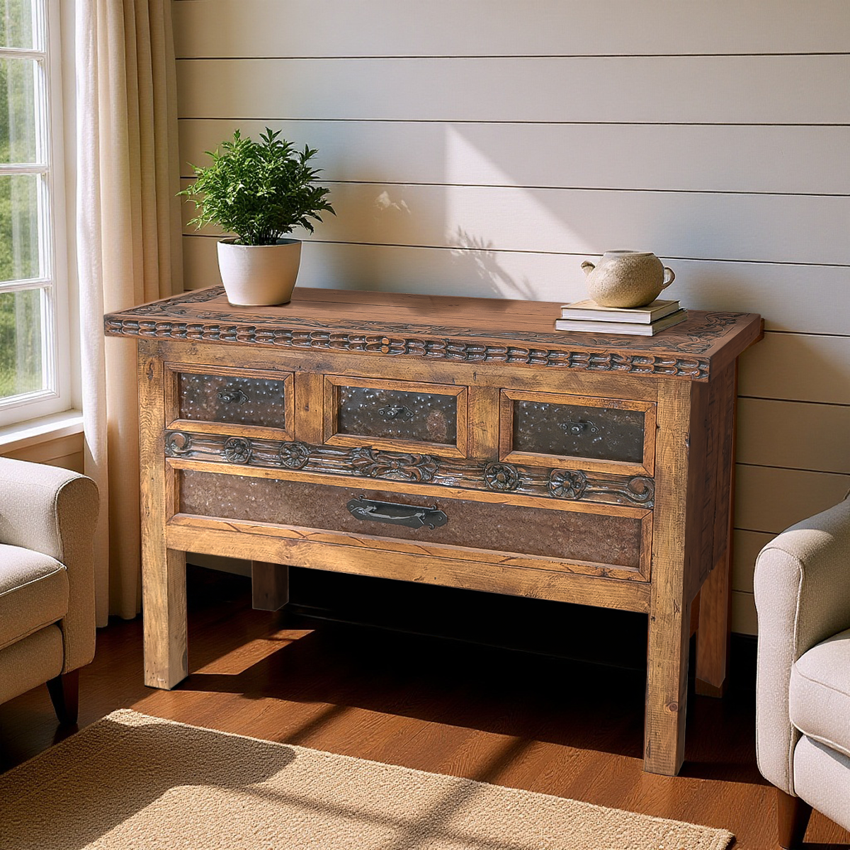 Desert Flower Natural Cabinet