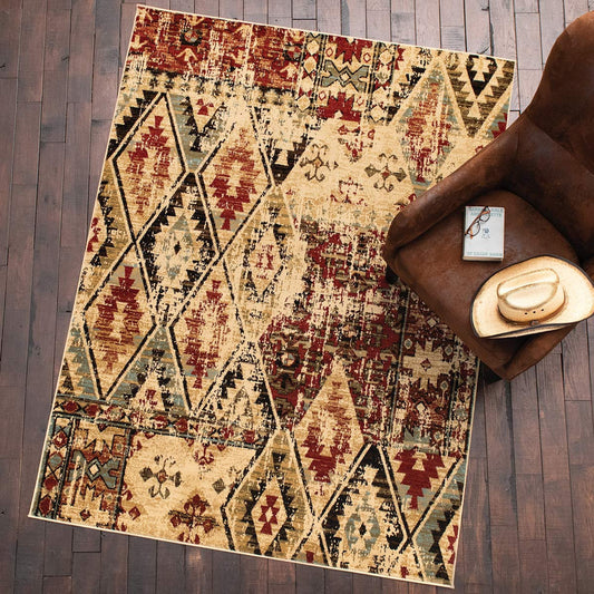 Diamond Rust Rug Collection