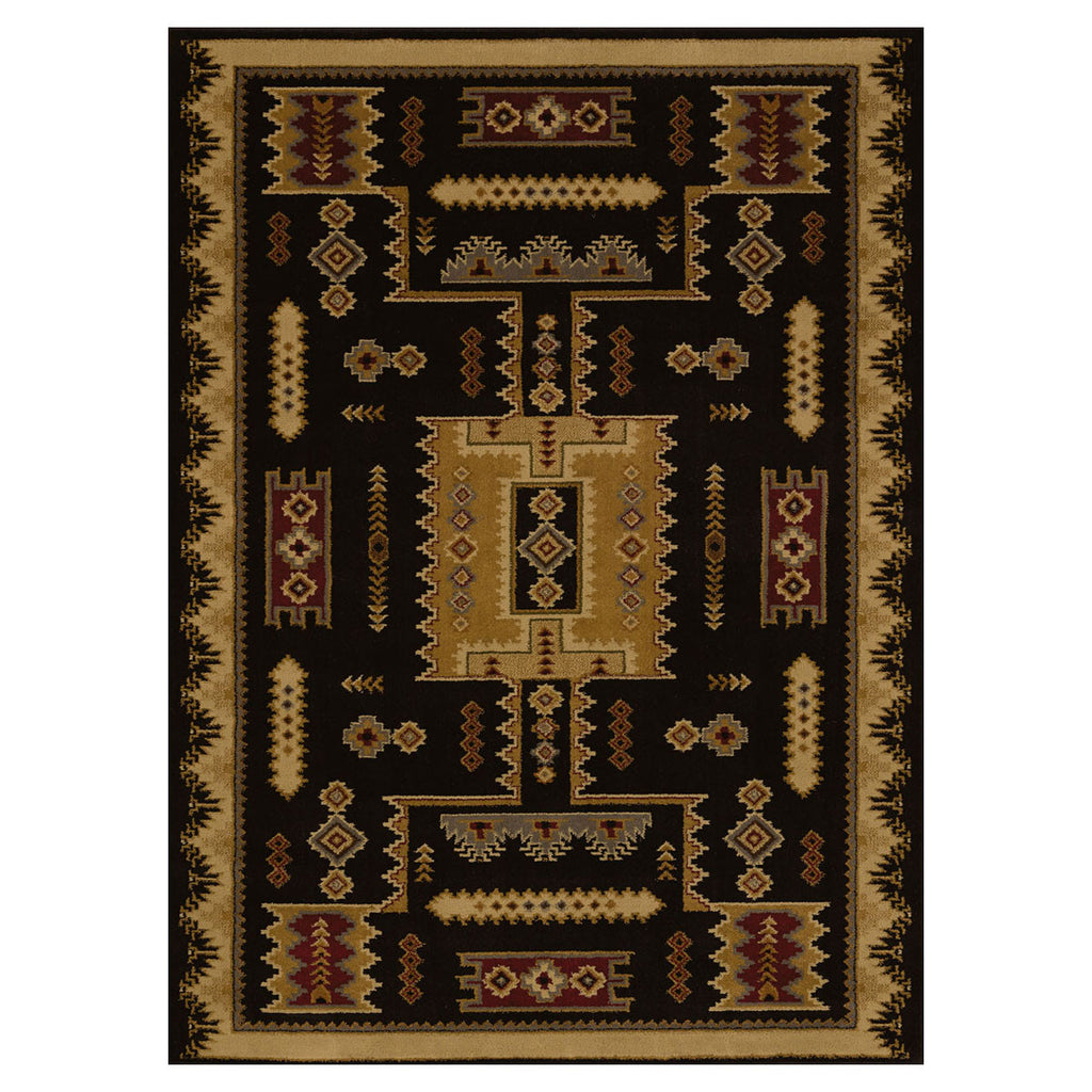 Eagle Bluff Black Rug Collection