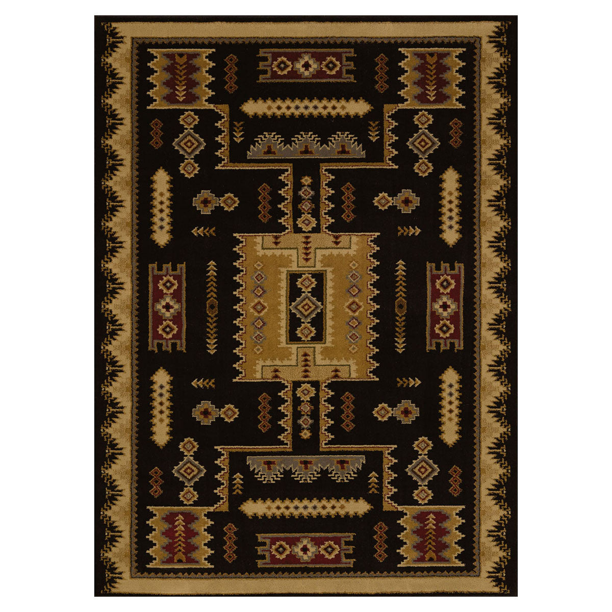 Eagle Bluff Black Rug Collection
