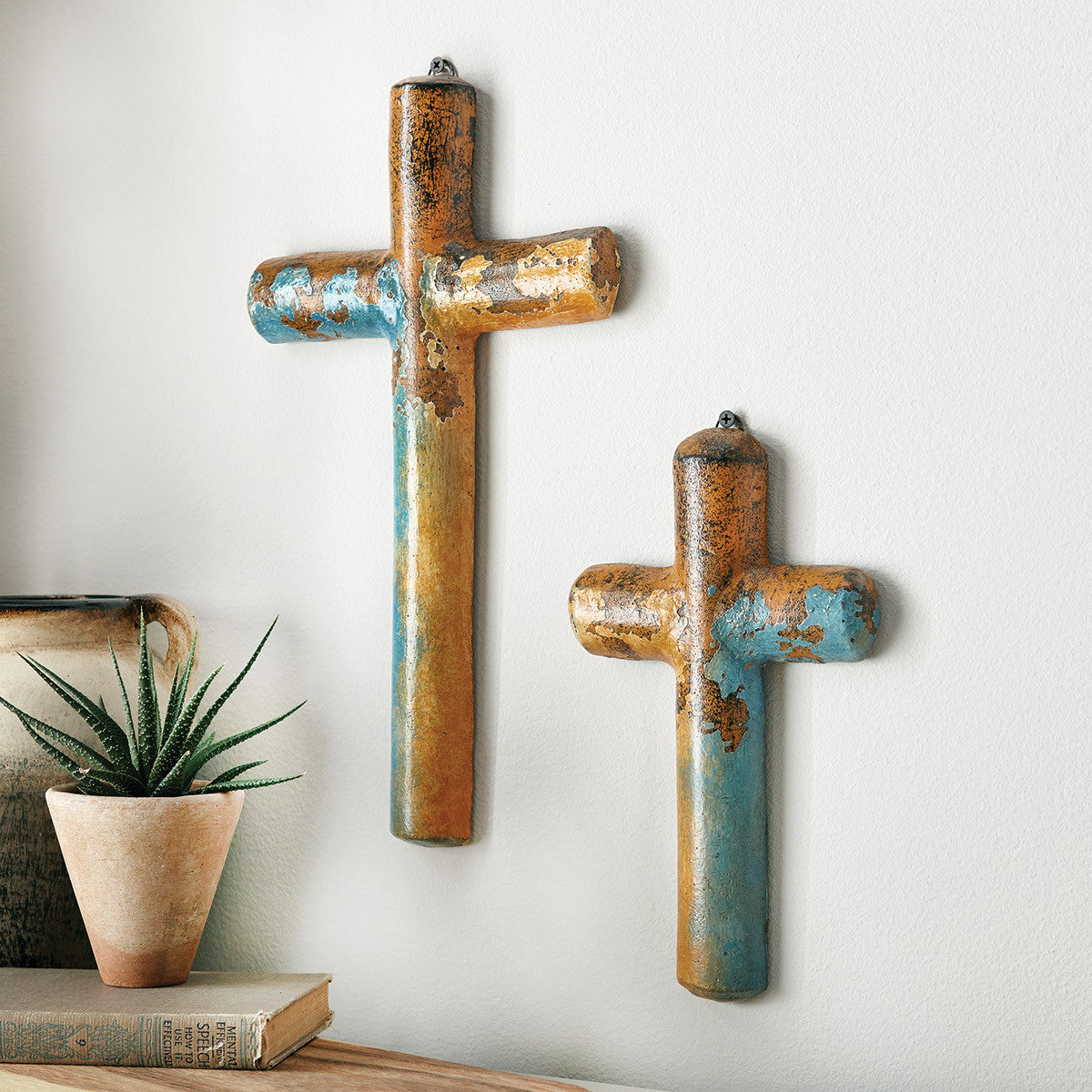 Earthy Elegance Clay Wall Crosses