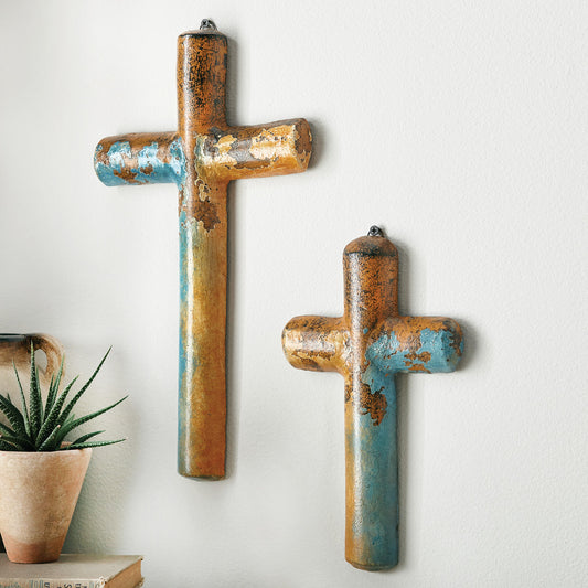 Earthy Elegance Clay Wall Crosses