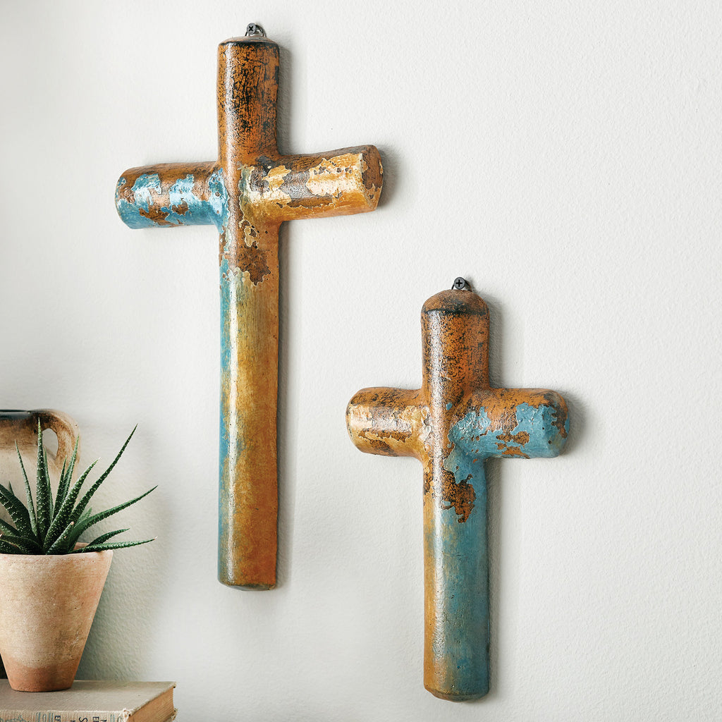 Earthy Elegance Clay Wall Crosses