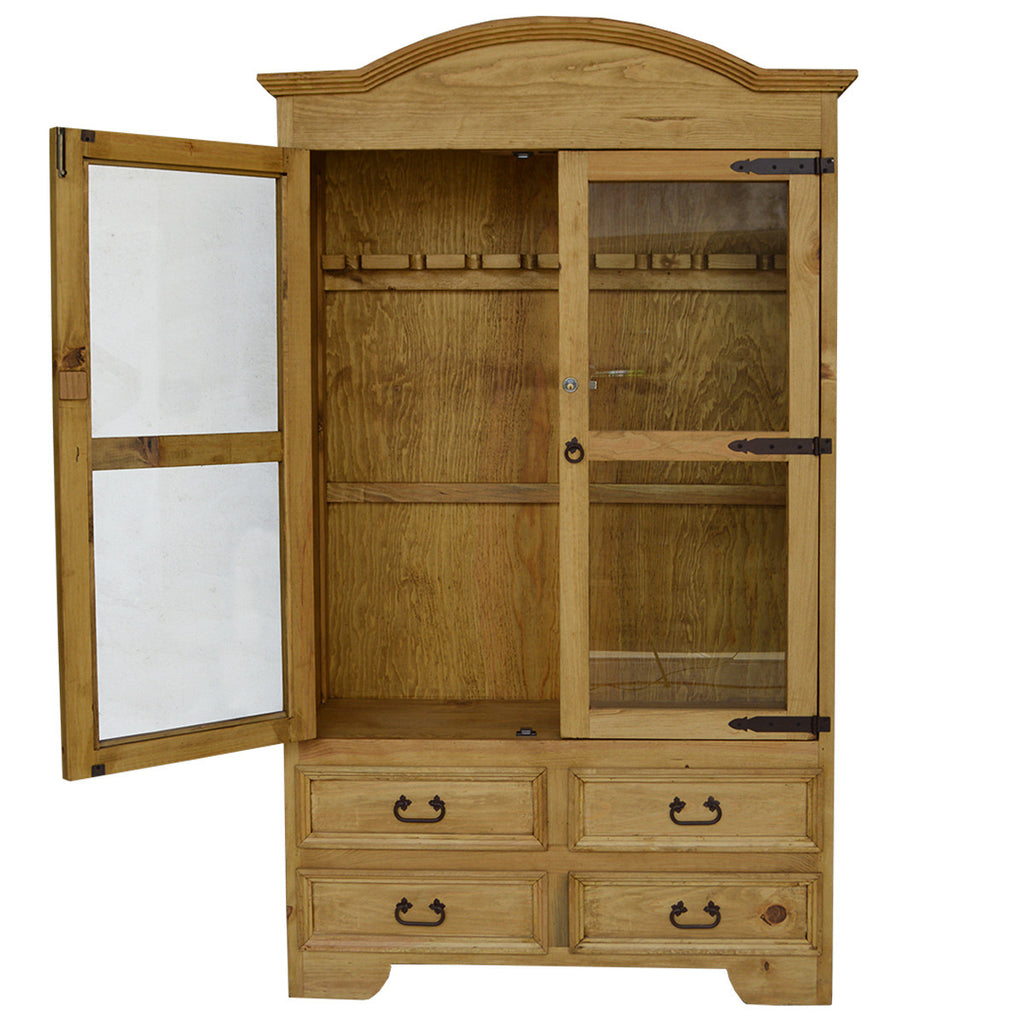 East Ridge Gun Cabinet - Honey