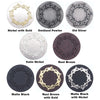 Engraved Barbed Wire Round Knobs - Set of 2