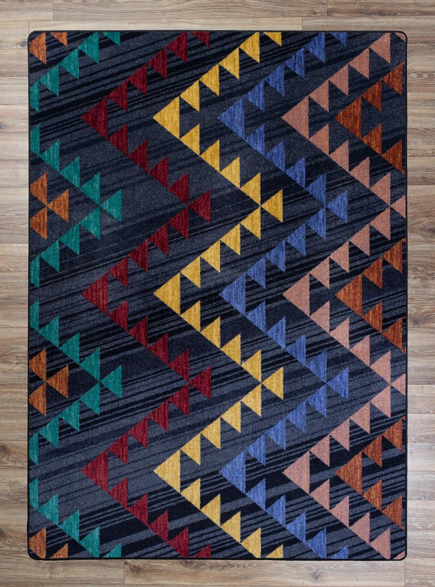 Fanfare Navy Rug Collection