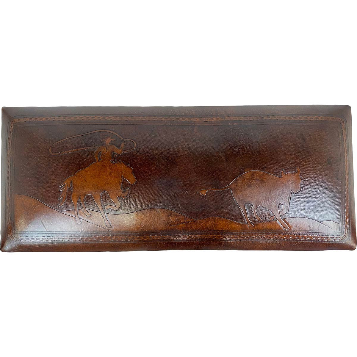 Fernando Iron Bench - Calf Roper & Antique Brown