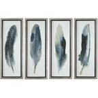Four Feathers Wall Art - Set of 4