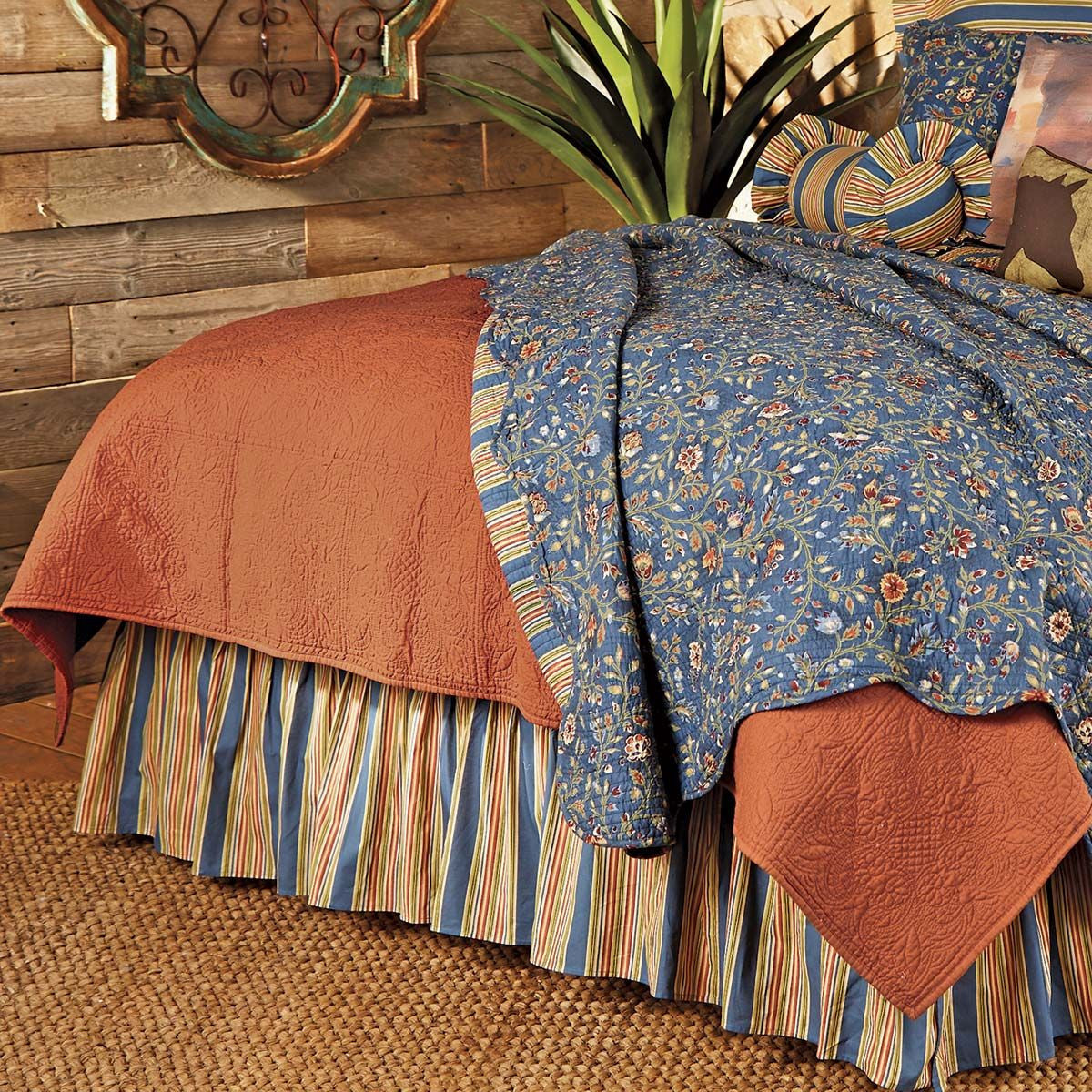 Terracotta Matelasse Quilt Collection