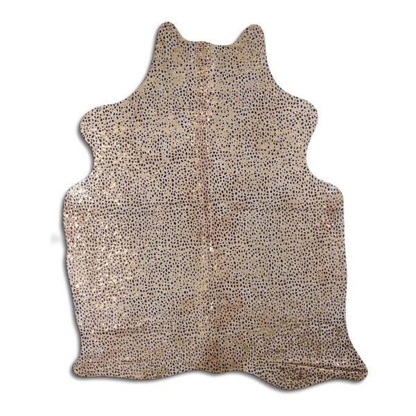 Gold Cheetah Printed Cowhide Rugs
