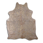 Gold Cheetah Printed Cowhide Rugs