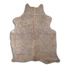 Gold Cheetah Printed Cowhide Rugs