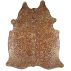 Gold Specked Brown Cowhide Rugs