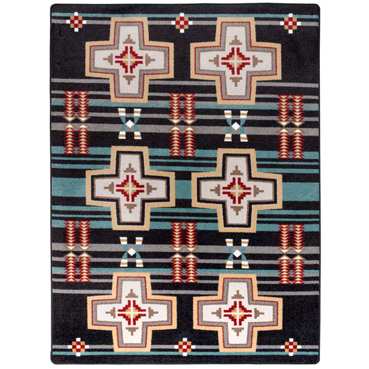 Grand River Black Rug Collection
