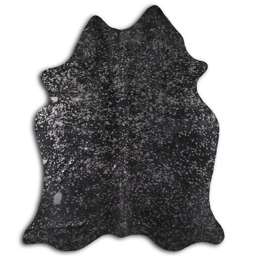 Graphite Specked Black Cowhide Rugs