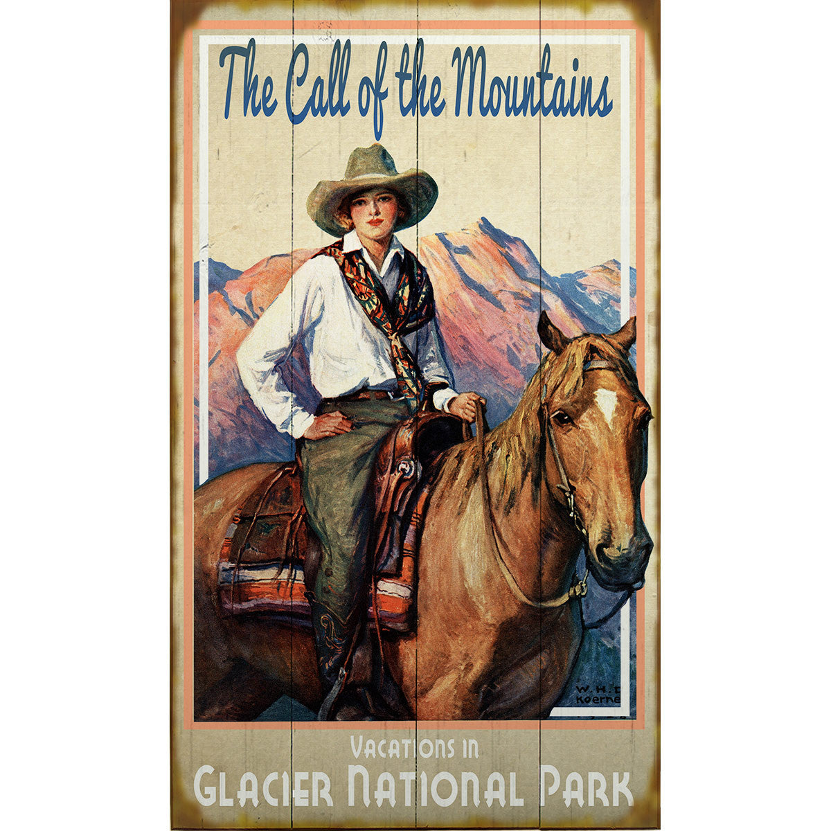 Horseback Cowgirl Personalized Signs