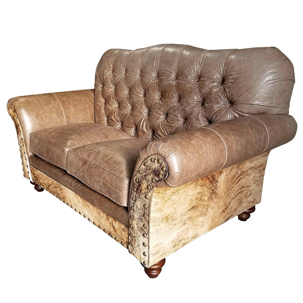 Limestone Tufted Loveseat