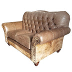 Limestone Tufted Loveseat