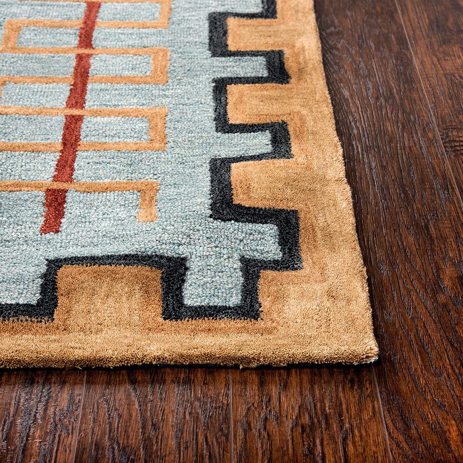 Mesa Tribal Light Blue Rug Collection