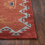 Rust Desert Rug - 8 x 11