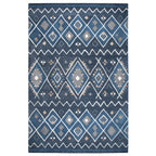 Indigo Tubac Rug - 5 x 8